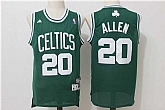 Boston Celtics #20 Ray Allen Green Hardwood Classics Swingman Stitched Jersey